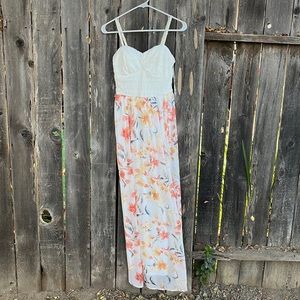Small Floral Fall Maxi Dress
